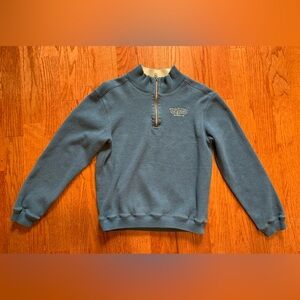 DISNEY Parks, men’s long sleeve quarter zip pullover fleece sweater, size S